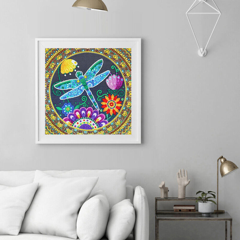 Partial Special Shape Crystal Drill Dragonfly Diamond Painting Drawing Kit Newly