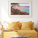 11CT 3 Beach Printed Full Embroidery Sea Sunset Needlework DIY Cross Stitch Kit