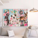 Diamond Painting Cat Dog Party Full Round Drill Picture of Rhinestone DIY Kits