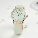 Womens Student Leather Quartz Watch Wristwatches Business Watch Wristband
