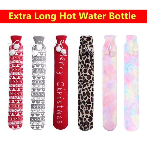 Warmies Hot Water Bag Hot Water Bottle with Soft Removable Cover Extra Long
