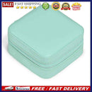 Travel Portable Zipper Mini Jewelry Box Ring Pendant Necklace Earrings Holder