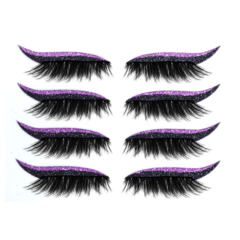 with Eyelashes Reusable Eyeliner and False Eyelashes Self Adhesive Eyeliner