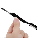 Tool Eyelash Metal Comb Dual-Head Foldable Eyebrow Brush Mascara Separator
