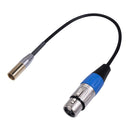 XK101K18 Mini XLR Male to XLR Female Video Audio Cable Adapter for Canon Ca