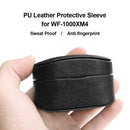PU Leather Protective Cover Case for Sony WF-1000XM4 Charging Case (Black) Newly