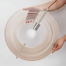 Base Roating Adjustable Shape Chandelier LED Wooden Ceiling Hanging Light Round
