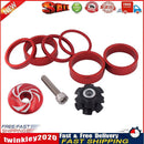 CANSUCC Mountain Bicycle Headset Washer Front Fork Stem Spacers Set (Red) Newly