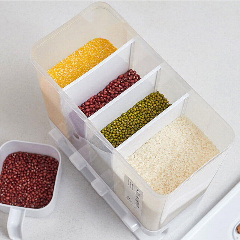 Kitchen Storage Cans Sealed Jar Grains Beans Cereal Rice Tank Food Containers