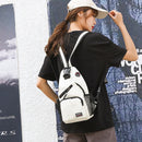 Fashion Women Oxford Cloth Solid Color Crossbody Chest Bag Travel Large Backpack
