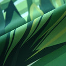 Plants Digital Print Sheer Doorway Short Kitchen Door Curtain Home Decor (B