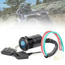 Motorcycle Key Barrel Ignition Switch 4 wire On/Off Quad Universal