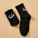 Unisex Funny Socks Autumn And Winter Women Pumpkin Halloween Stockings 8 Pairs,