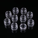 Plastic Round Finger Sponge Daubers Storage Box Organizer Case DIY Drawing Craft