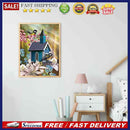 Handmade Lily Bird 5D DIY Full Round Drill Drawing Kit Diamond Painting Ornament