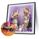 5D DIY Diamond Painting Kits Double Ponytail Girls Full Round Drill Decor