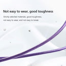 2pcs Mechanical Keyboard Cable Type-C USB Aviation Spring Wire(Purple)