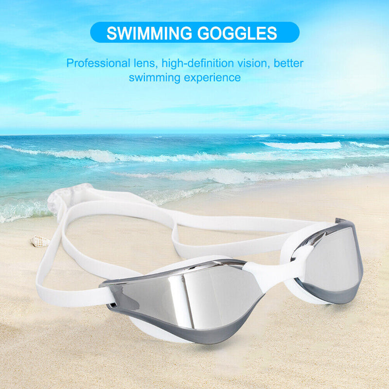 Professional Swimming Goggles Electroplating Clear Anti-fog Anti-UV Swim Glas