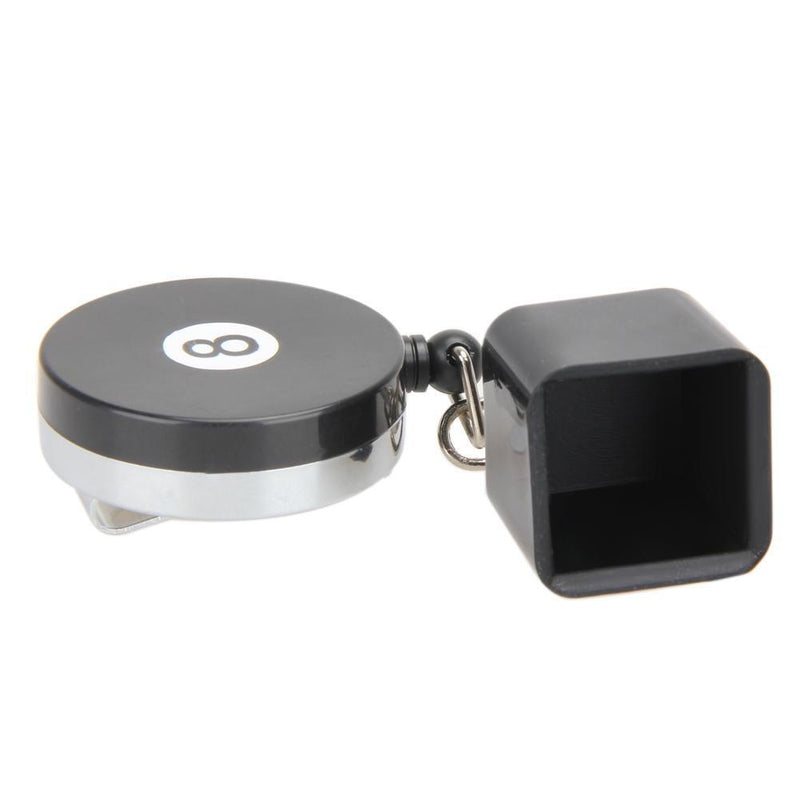 Billiards Snooker Pool Cue Chalk Holder Retractable Drawing Belt Clip