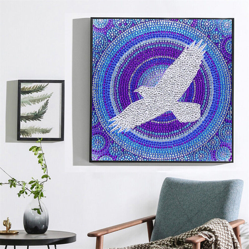 5D Full Special Shaped Drill Wall Picture DIY Flying Doves Diamond Painting Set