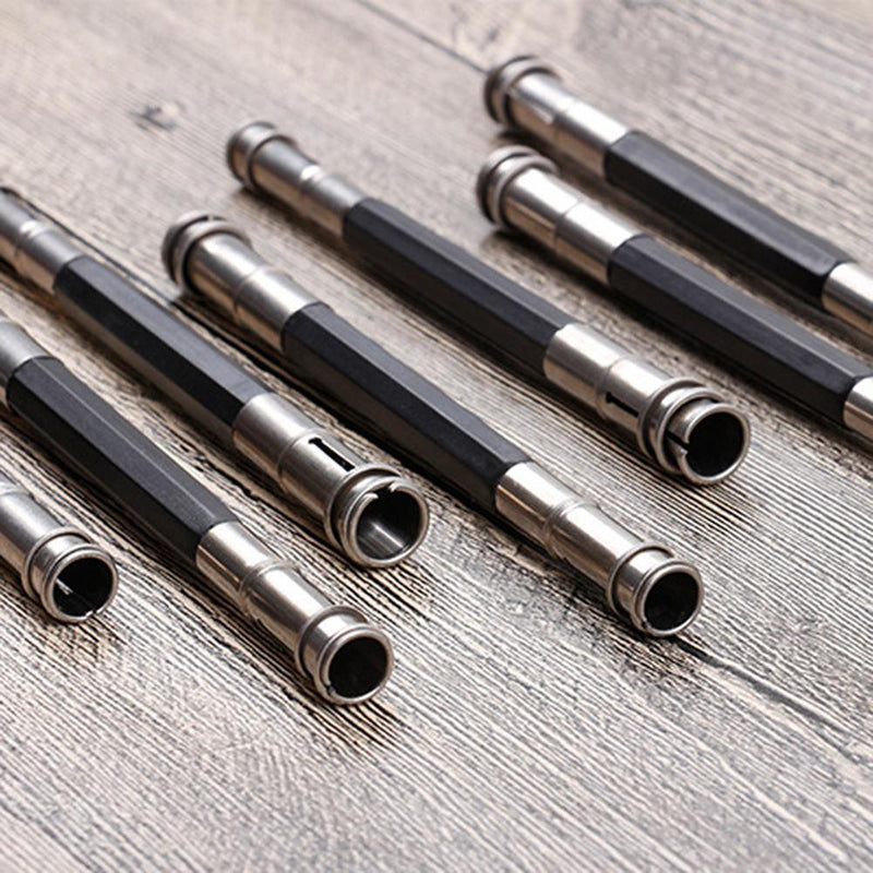 Adjustable Dual Head Pencil Extender Holder Sketch School Art Write Tool Newly