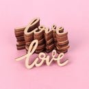 Rustic Valentine's Day Table Scatter Crafts Accessories Wooden Love Letters