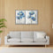 DIY Hand Painted 2 Panel Paint By Numbers Oil Canvas Pictures Flowers Kit Craft