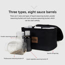 9pcs Camping Seasoning Jar Portable Sauce Container Outdoor for Kitchen Barbecue