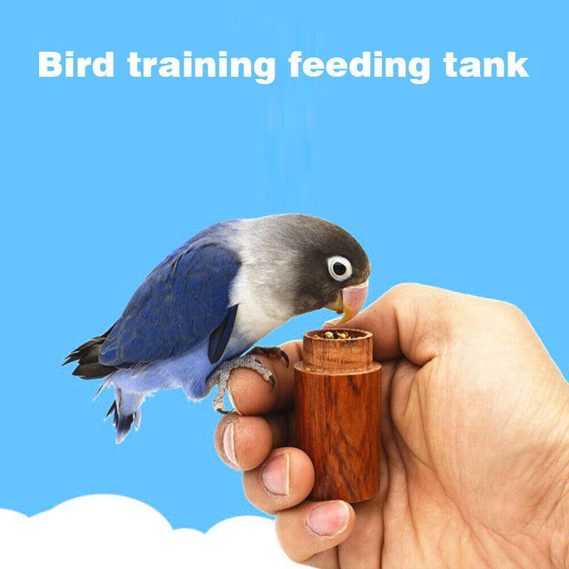Bird Training Food Jar Parrot Hand-held Feeder Tank Pet Birds Training Tool