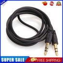 AUX Cable 3.5mm 3 Pole Male to Male Jack Audio Stereo Extension Cord Black