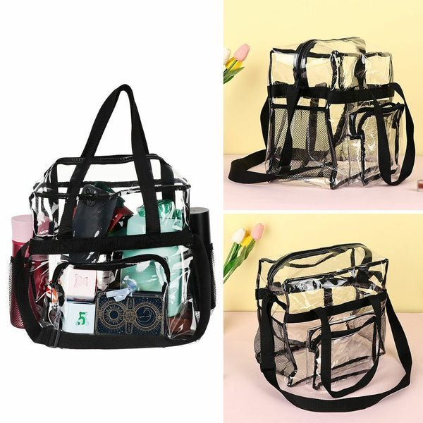 Waterproof Transparent Tote Bag Clear Bag Stadium Approved Adjustable Strap
