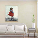 Diamond Painting 5D Full Square Drill Mosaic DIY Red Skirt Little Girl Kits