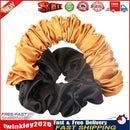 Women Silk Scrunchy Multicolor Hair Band Ties Hair Styling Tools (Yellow) Newly