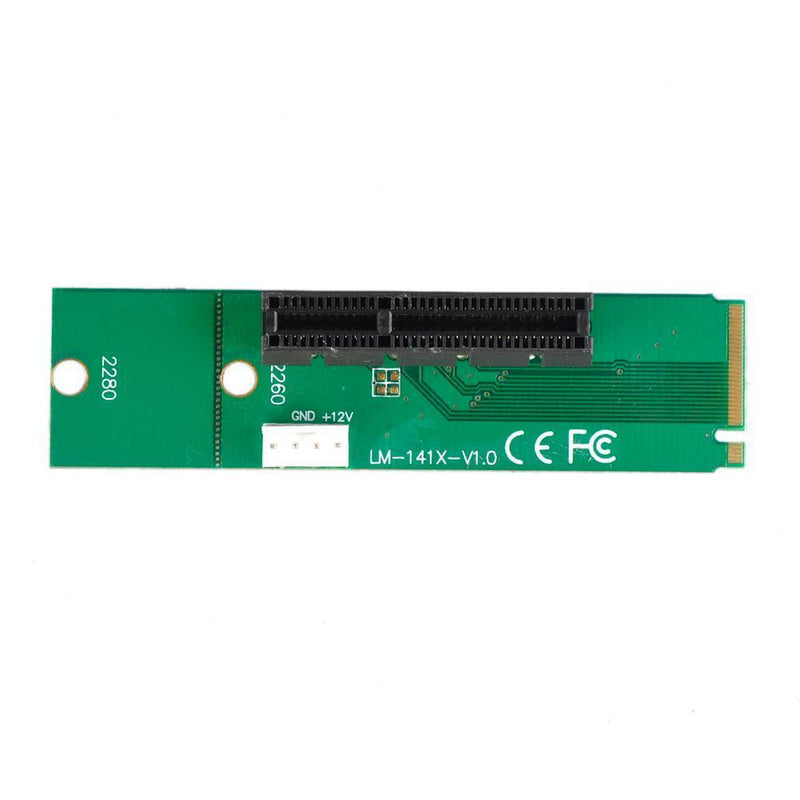 2pcs NGFF M2 to PCI-e 4x Slot Riser Cards M Key M.2 to PCI Express Adapter