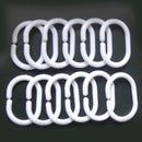 10pcs Pack of 12 Shower Curtain Hook Hanger Plastic