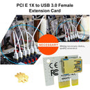 Mining PCI Express Adapter PCIe 1X to 16X Graphics Card Extender Card White