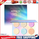 6 Colors Shimmer Glow Palette Face Makeup Bronzer Highlighter Blush Powder