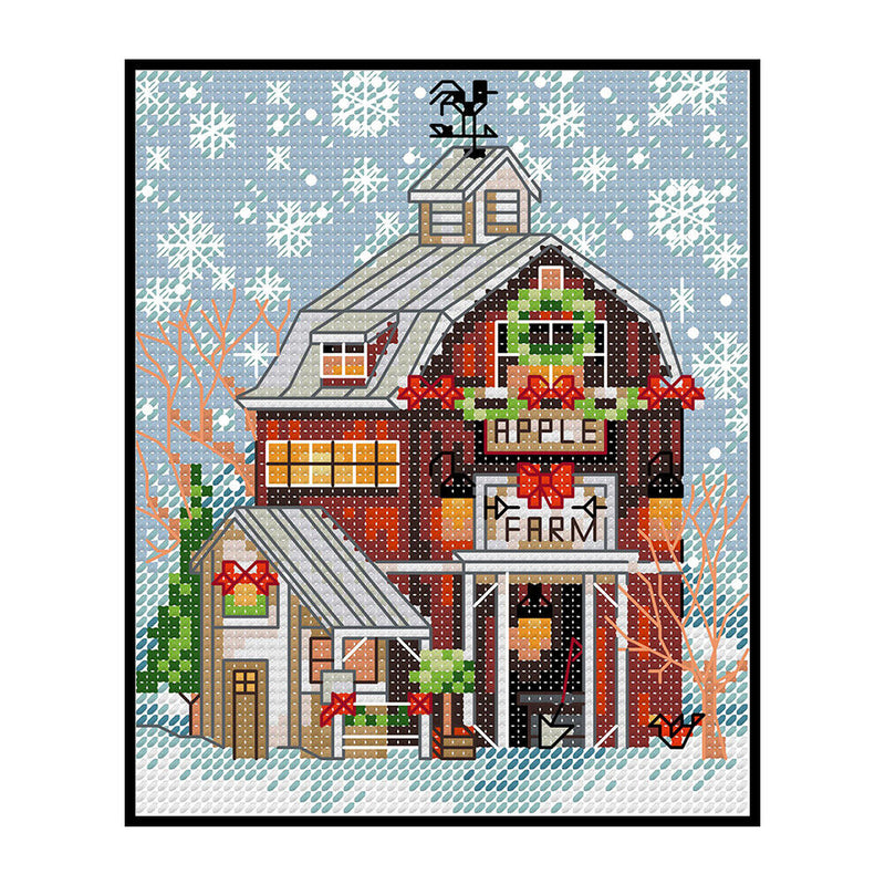 Full Embroidery 14CT DIY Landscapes Counted Cross Stitch Kit Art (FA112) Newly