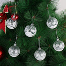 Crafts Home Decor Gifts Ball Bauble Plastic Snow Ball Drop Pendant Xmas Hanging