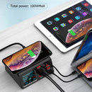 X9 8 Port USB Charger Hub Wireless Charger PD QC3.0 Charging Station (EU) Newly