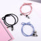 Women Men Friend Magnet Bracelet Gift For Couple Rope Bracelets Star Astronaut
