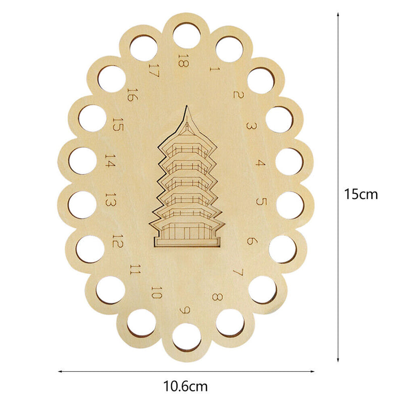 Wooden Hollow Out Cartoon Cross Stitch Threading Board Home Embroidery Holder