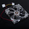 LED Light CPU Cooling Fan Computer PC Clear Case Quad 12CM Heatsink Yellow