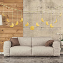 Moon Phase Wall Hanging Garland Metal Boho Accents 13 Piece Moon Decorations