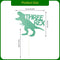 Dinosaur Theme 3 Years Old Cake Toppers Cake Decor Sparkling Three Rex Dinosaur
