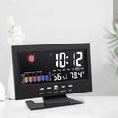LED Digital Weather Station Thermometer Alarm Clock Snooze Alarm Clock Calendar