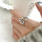 Yarn Guides Finger Wear Knitting Ring Fish Bone Shape Sewing Crochet Loop