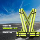 Night Running Reflective Straps Vest Traffic Night Work Security Clothing Green