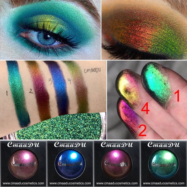 Metallic Matte Eye Makeup Glitter Palette Shimmer Light Changing Eyeshadow