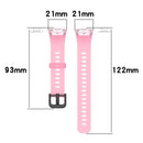 Watch Strap for HUAWEI HONOR Band 6 TPU Wristband Replacement Belt (Pink)
